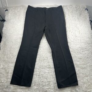 Wrangler Wrancher Dress Pants Mens 42x32 Black Western‎ Polyester Rodeo Jean